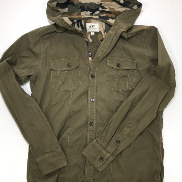 Ecko Unlimited Jackets & Blazers - Ecko Unlimited Hooded Utility Shirt Jacket